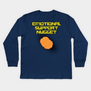 Emotional Support Nugget Kids Long Sleeve T-Shirt